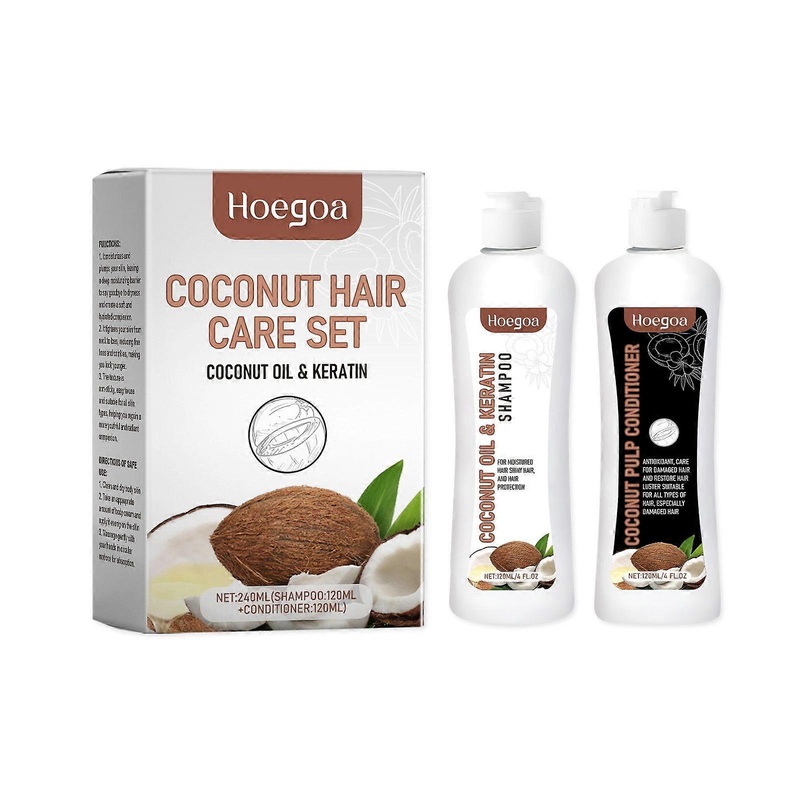 Coconut Pulp Repair And Treatment Set Gently Cleans, Moisturizes, Softens And Nourishes Hair