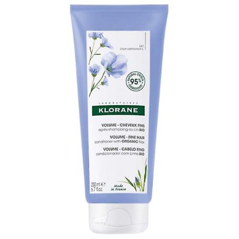 Klorane Volume – Fine Hair Conditioner Volume with Organic Flax 200ml