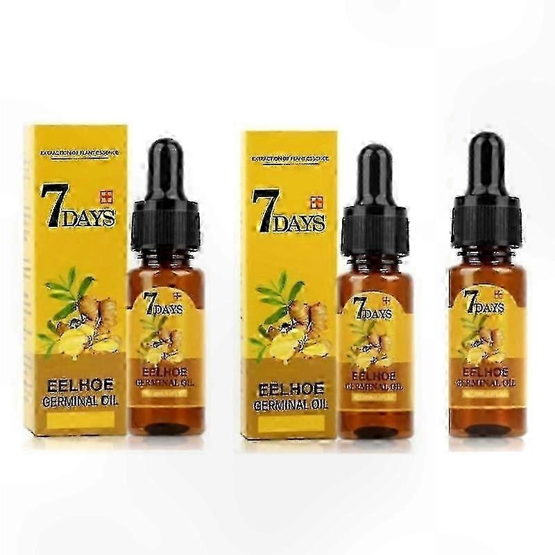 Natural Ginger Hair Growth Serum & Repair Kit, 9-Day Treatment, 3-Piece Set