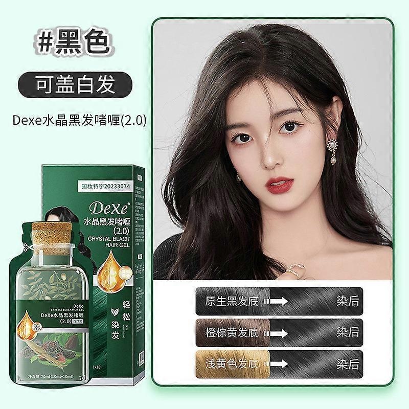 Natural plant hair dye: 10 bags per box, bubble hair dye.