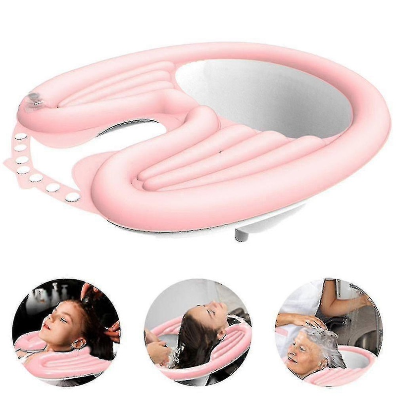Recliner-style shampoo basin looking up at shampoo artifact home adult confinement pregnant woman shampoo