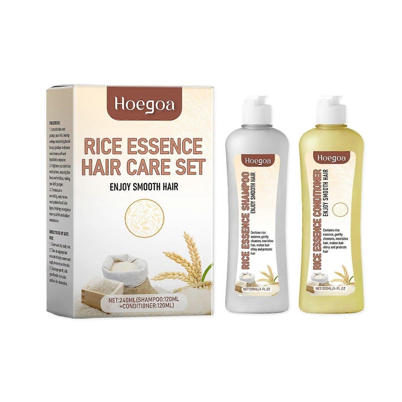 Rice Care And Shampoo Set Keratin Repair And Nourishing Hair Care Set Smooth Hair