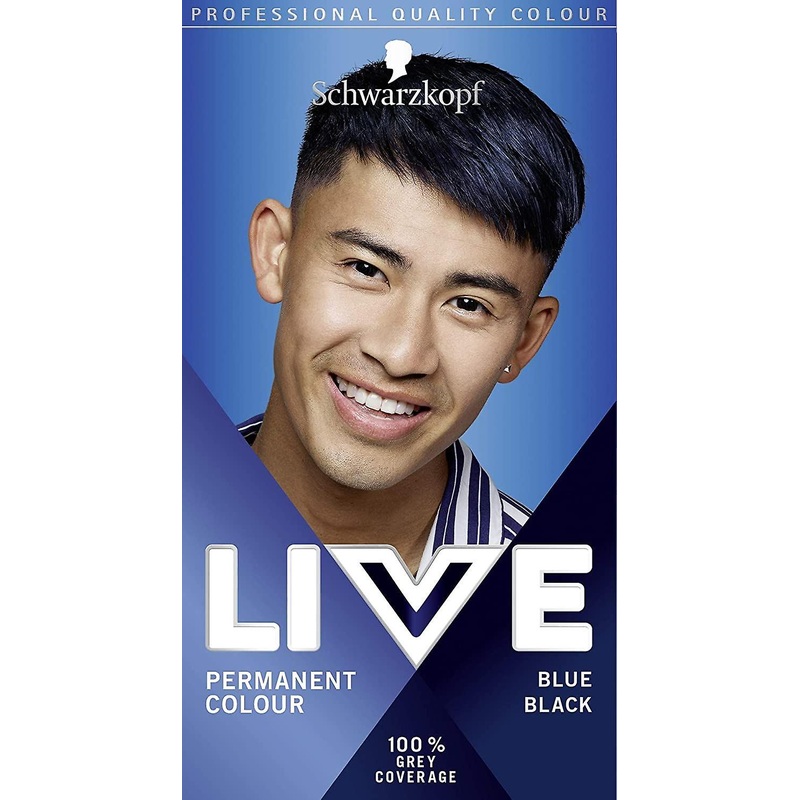 Schwarzkopf Live Men Permanent Hair Colour – 090 Blue Black