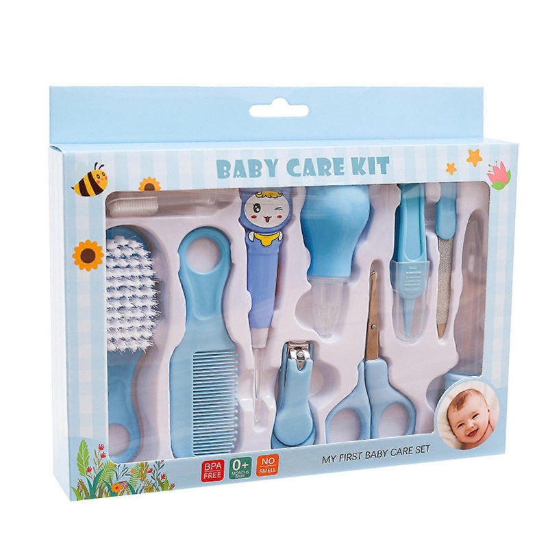 10-Piece On-the-Go Baby Care Kit for Newborn and Toddler Care Kits, Manicure and Pedicure Essentials