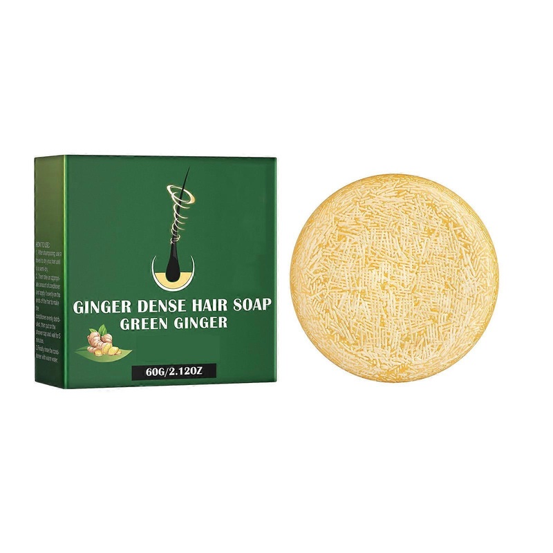 60g Ginger Hair Soap: Nourishes, prevents hair loss, and strengthens hair.
