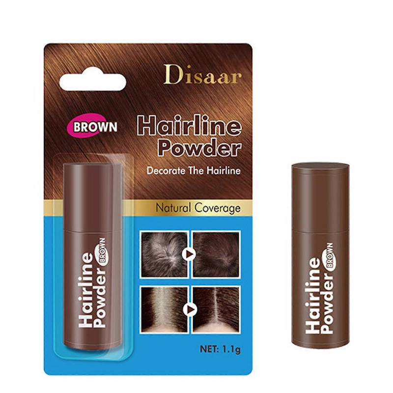 Brown Hair Line Powder 1.1g Hair Sponge Head Water Proof And Antisweat Hair Line Powder