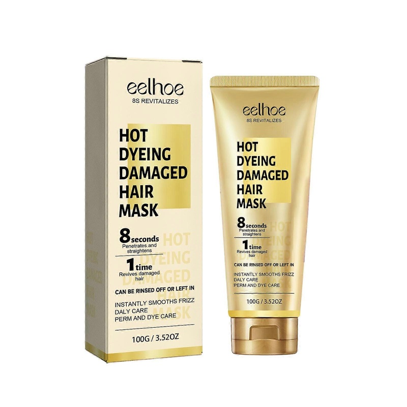 Damaged Hair Mask: Heat dye repair, smooth hair.