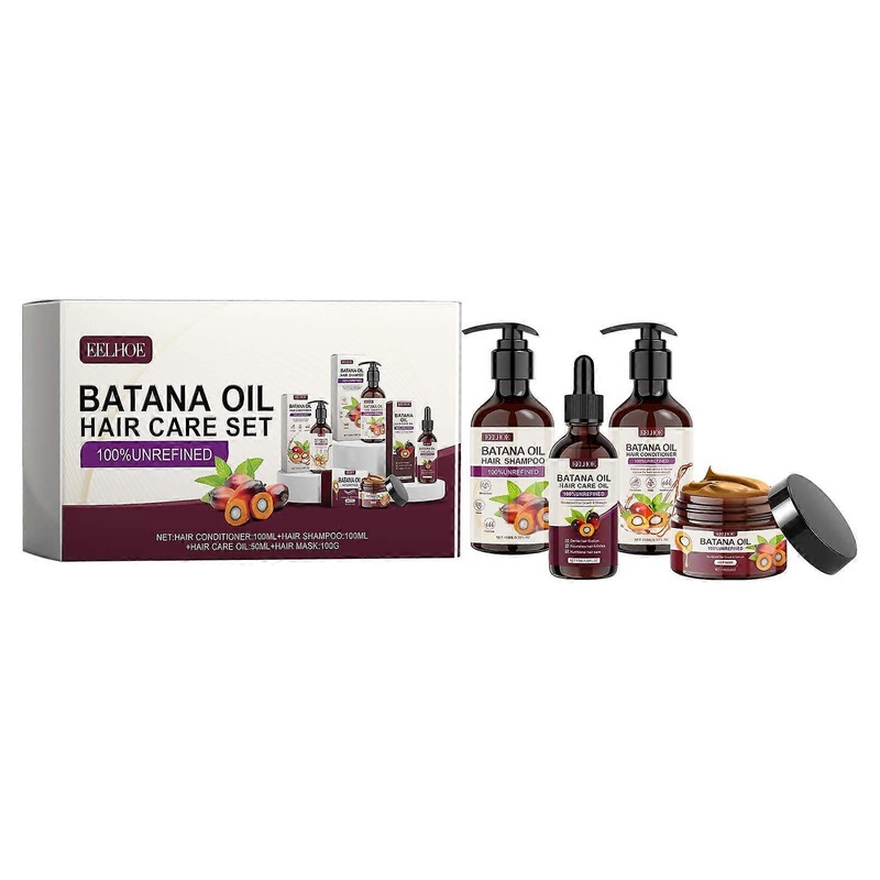 Oil-rich hair care set shampoo, conditioner, nourishing hair ends, smooth hair care set