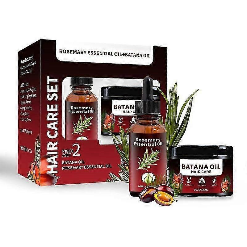 Rosemary and Batana Hair Oil Set for Nourishing UK Hair – Natural Formula for Growth and Revitalisation