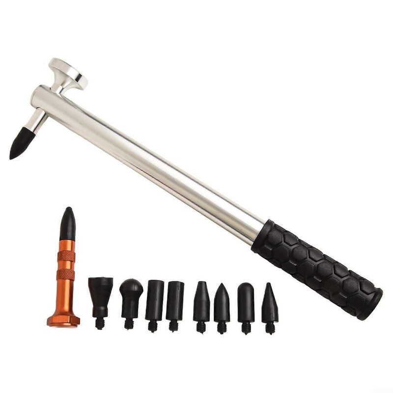 Slim  kit for bodywork damage with an aluminum hammer and nine size options