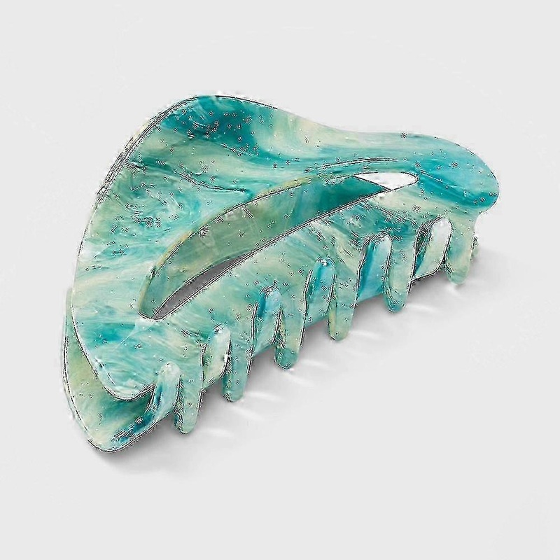 A New Day Acrylic Open Center Claw Clip, Blue, 1 Ea