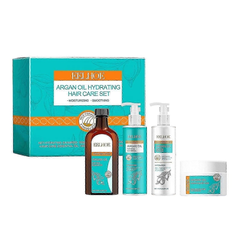 Eelhoe Argan Oil Moisturizing Hair Care Set Nourishes And Moisturizes With A Smooth, Glossy Essence