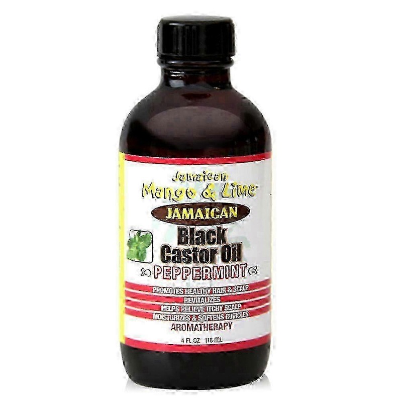 Jamaican Mango & Lime Black Castor Oil With Peppermint, 4 Oz