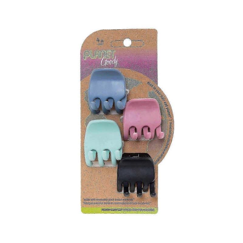 Planet Goody Bright Heritage Claw Clips, 4 Ea