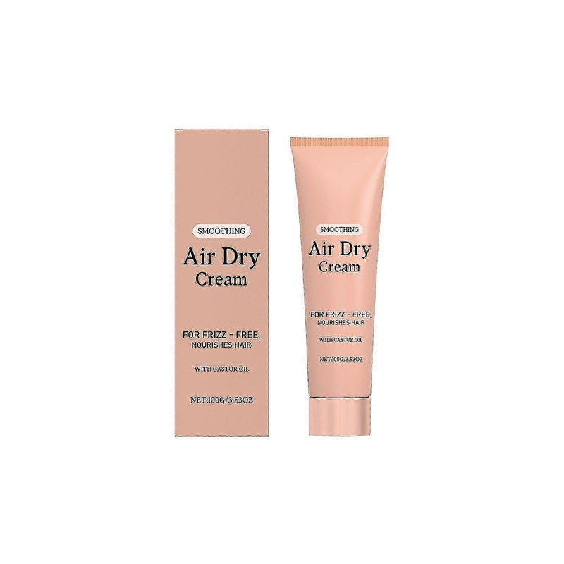 Smoothing Air Dry Cream for Hair  Frizz Control Hair Care Product with Castor Oil & Coconut Oil  Weightless Styling Cream – Enhances Natural Texture A