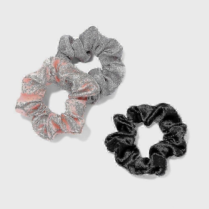 Wild Fable Solid Satin Hair Twister Set, 3 Ea