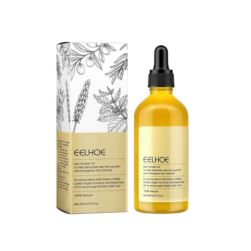 1-2Pcs 60ml Hair Regrowth Serum Natural Hair Growth Treatment | With Rosemary Essential Oil