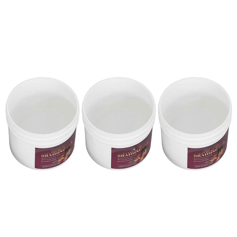 3PCS 100g Dreadlock Hold Gel Hair Braiding Locking Gel Multifunctional Gel Wax for Moisturizing and Styling