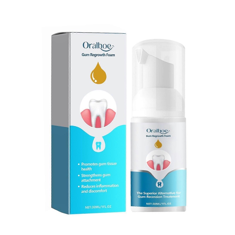 3pcs New Gum Regrowth Foam, Gum Treatment Foam,  Gum Tissue Regeneration and Repair, Gum Care Foam Mousse 30ml
