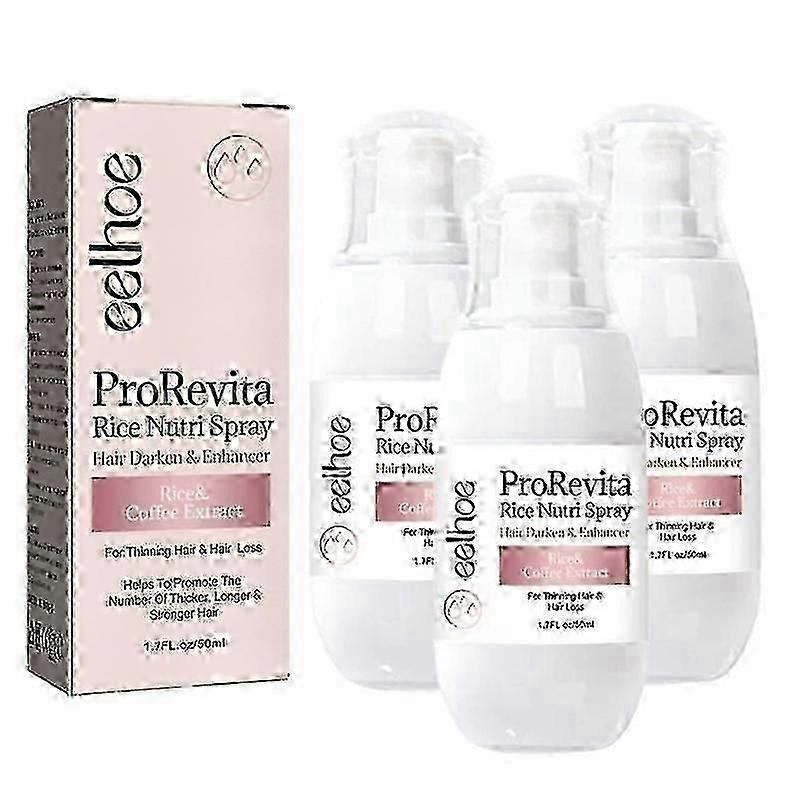 3Pcs Zephta H-Regrow 2.0, Zephta Hair Regrowth, Prorevita Rice Nutri Spray, for Hair_Lucky_B
