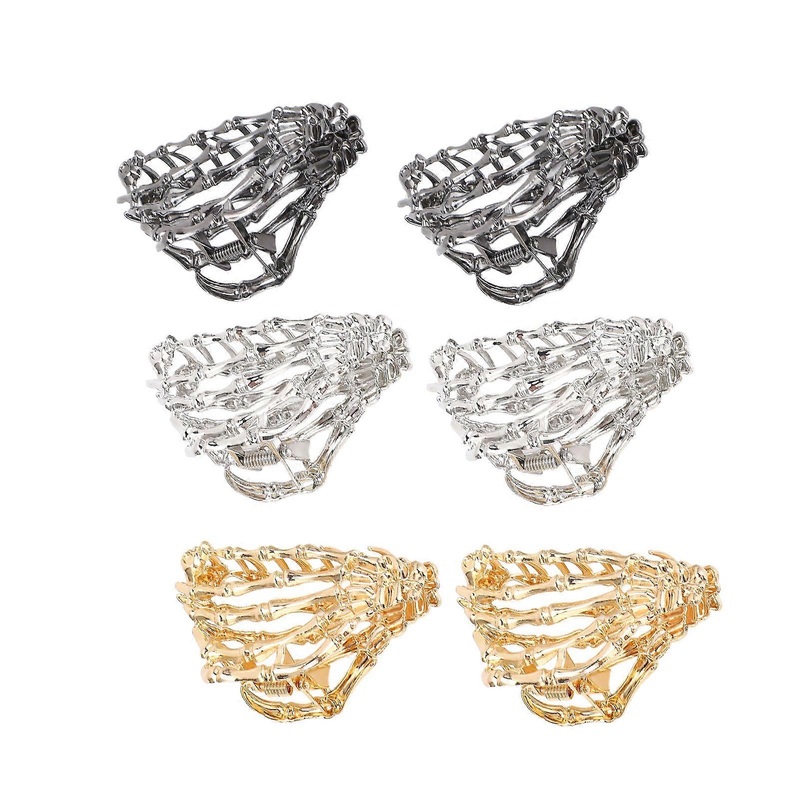 6pcs Claw Clips Set Innovative Nonslip Claw Clip Alloy Hair Claw Clip for Festival Party