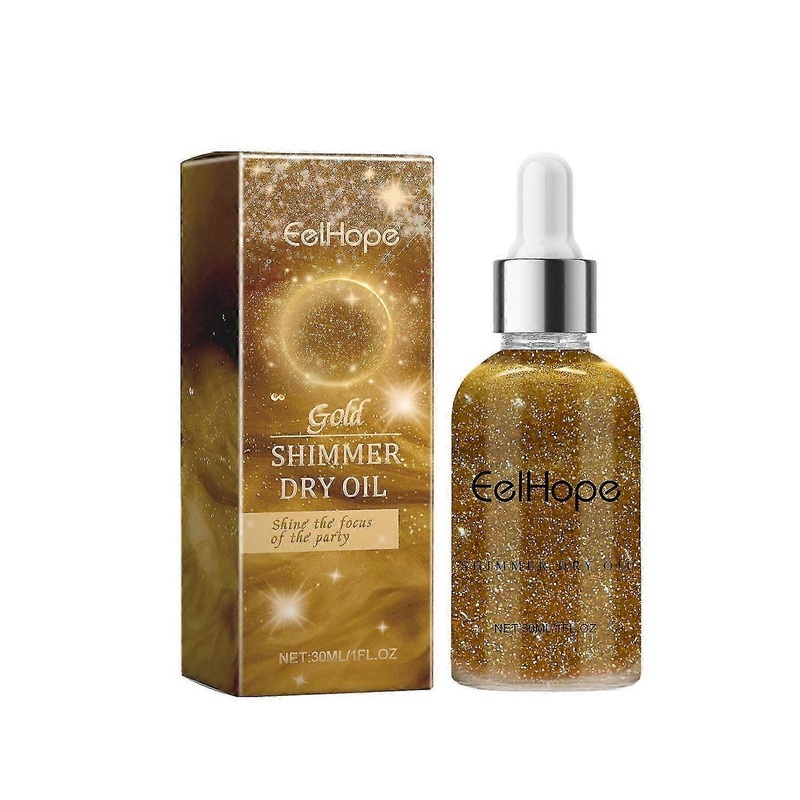 Body Glitter Oil, Body Shimmer, Shimmer Dry Oil,Glowing Body Shimmer Dry Oil,Quick-Drying Non-sticky Hair Glitter Spray