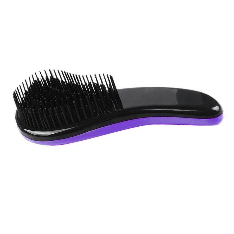 Scalp Exfoliating Brush Soft Round Teeth Hair Scalp Massager Brush for Men Women All Types Hair Purple
