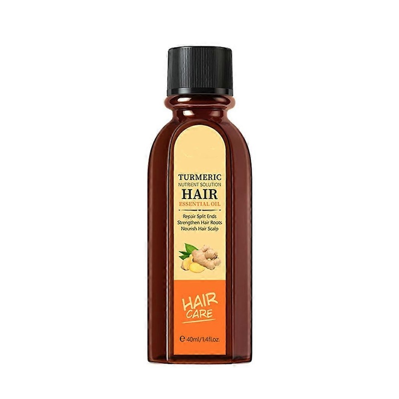 Turmeric Nutrient Oil Roots Hair Split Smooth Silky Strengthen Hair Care