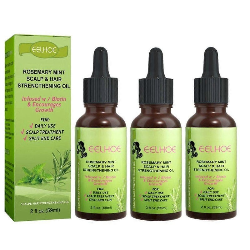 1-3PCS Hair Growth Essential Oil Natural Rosemary Mint Hair Strengthening Oil Nourishing Treatment for Ends
