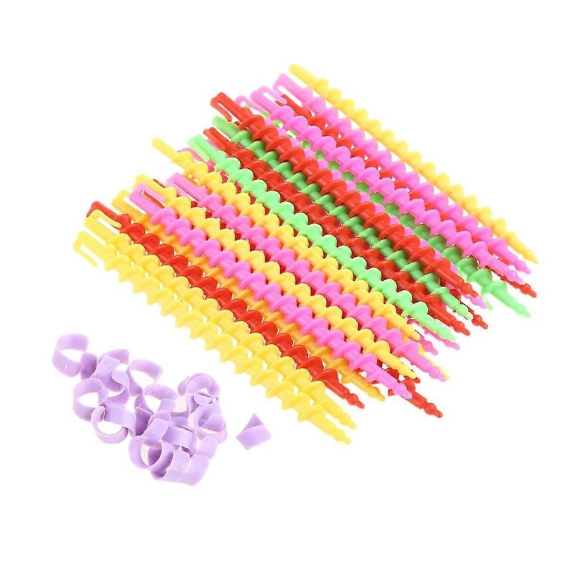 1Bag Long Plastic Styling Barber Salon Tool Hairdressing Spiral Hair Perms Rod