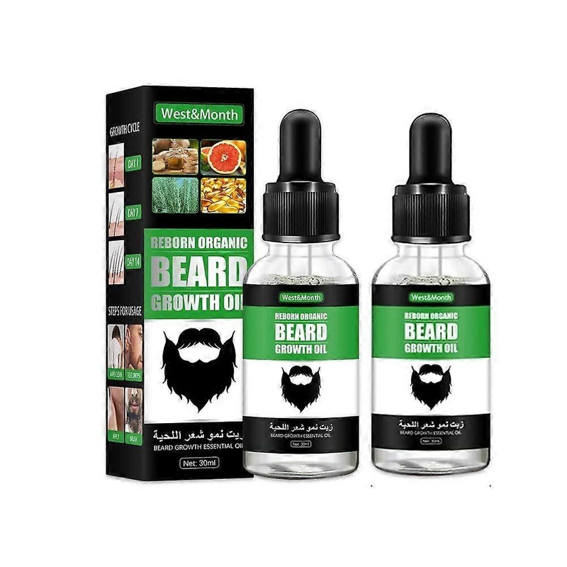 2 PCS Beard Growth Oil, Beard Growth Oil, Beard Growth Oil, Biotin Beard Growth Serum for Men, Beard Growth Oil, Natural Beard Accelerator Hair Growth
