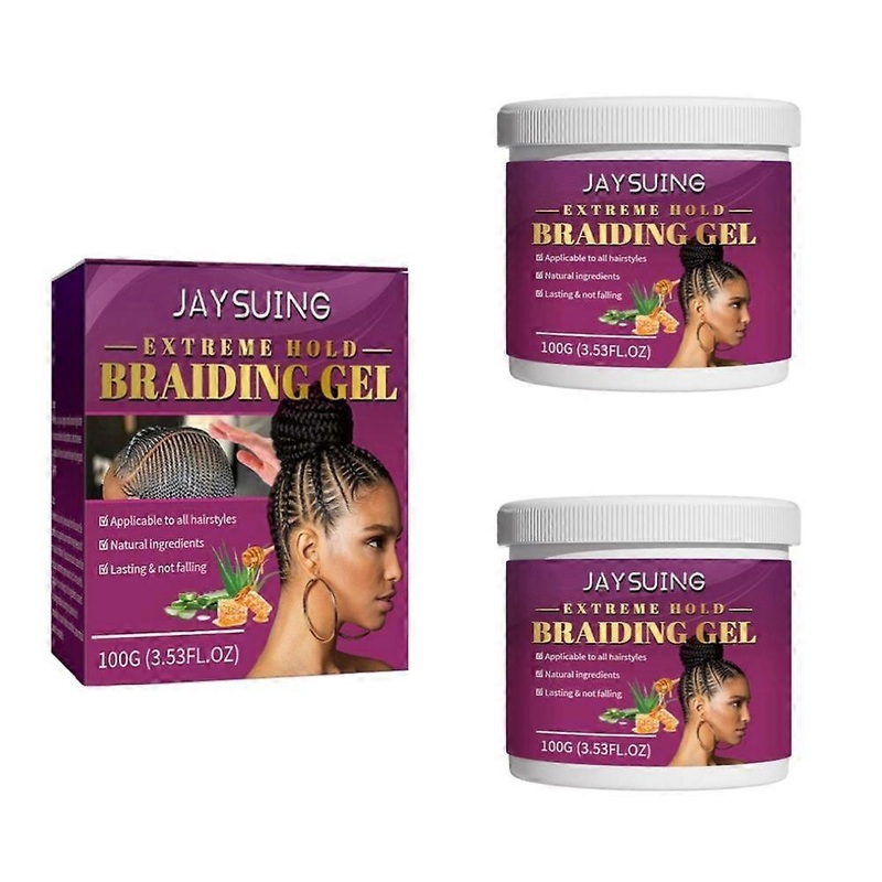 2pcs Dirty Braid Styling  Gel Professional Hair Styling  Effect Lasting Hold Barbers