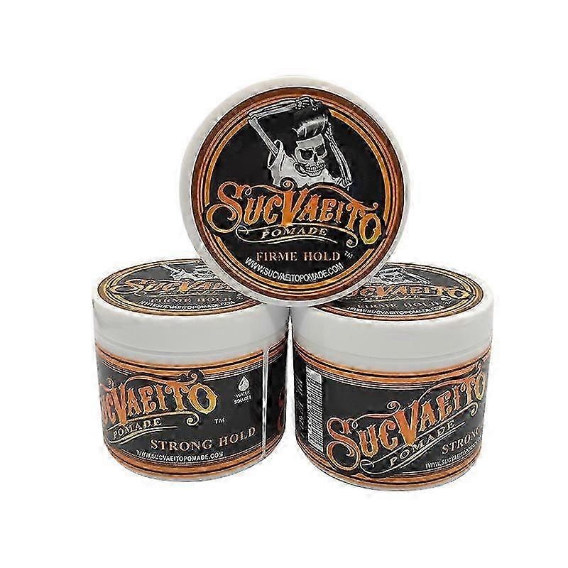 3X Suavecito Firme Classic Hair Pomade – Strong Hold Styling for Men & Women