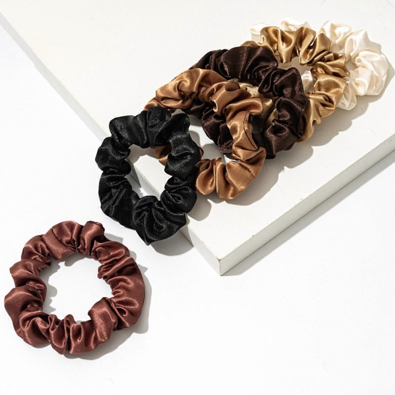 6pcs Scrunchies for Women Girls, Satin Hair Elastic Thick Hair Bands, Big Scrunchy Soft and Silky Scrunchies Ponytail Holder Hair Accessories