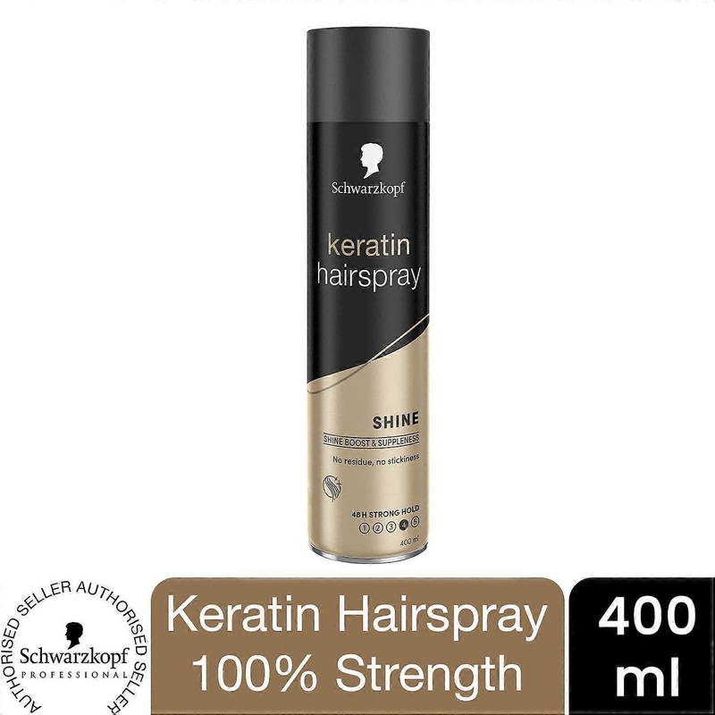 Schwarzkopf Keratin 48H Extra Strong Hold 100% Strength Supple Hair Spray 400ml