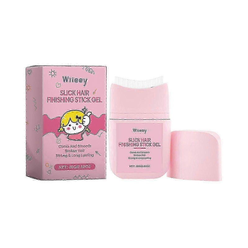 Wiieey Children’s Broken Hair Styling Hairbrush Finishing Broken Hair Bangs Styling Nourishing Glossy Hair Styling Pomade