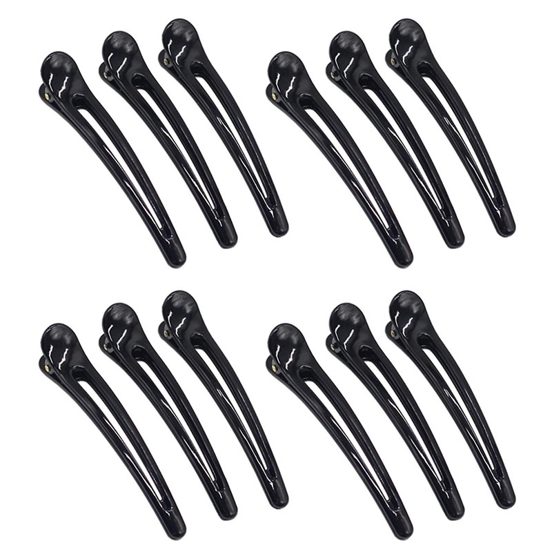 12 Pieces Hair Clip Combi-Clip Card Hair-Clips Compartment Clips Hair-Clips Hairdressing Supplies For Girls