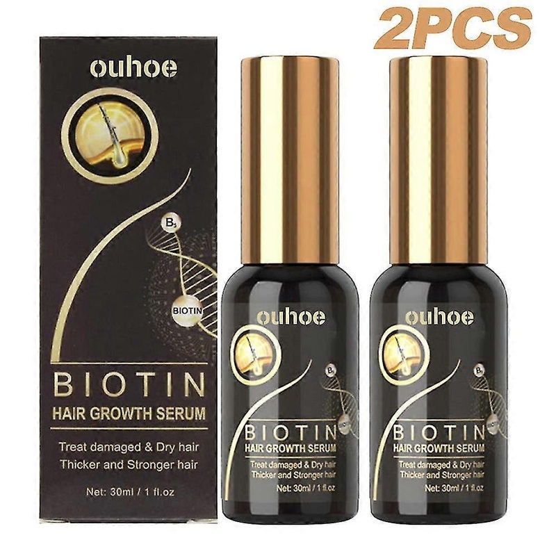 30ml Biotin Hair Growth Serum Repairs Hairline Moisturizes Hair Roots Thick Hair Essence