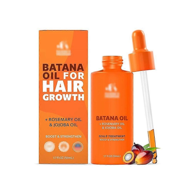 Batana Oil for Hair Growth – Scalp Treatment with Rosemary & Jojoba Oil – Hair Treatment Oil for Curly, Dry Locks – Cold Pressed Batana Oil Boost & St