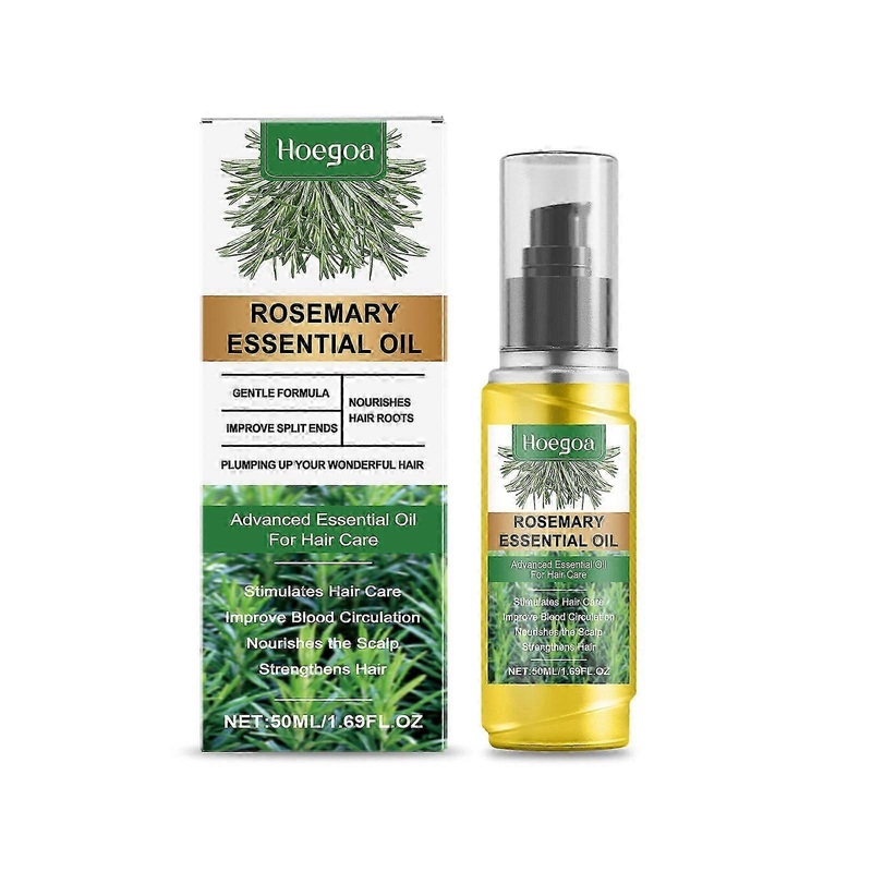 Hoegoa rosemary lightweight hair care essential oil gently nourishes the scalp, leaving a smooth and silky hair care essential oil