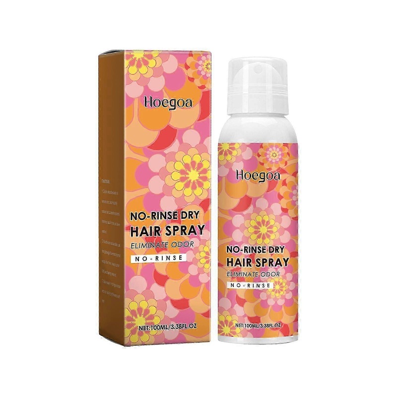 Hoegoa wash-free dry hair spray, light and fragrant, refreshing and non-sticky, fluffy and quick-drying wash-free spray