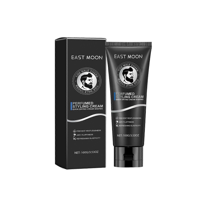 Men’s Fragrance Styling Cream – Non-Greasy, Long-Lasting, 3D Hair Styling with Beeswax, Coconut Oil & Shea Butter