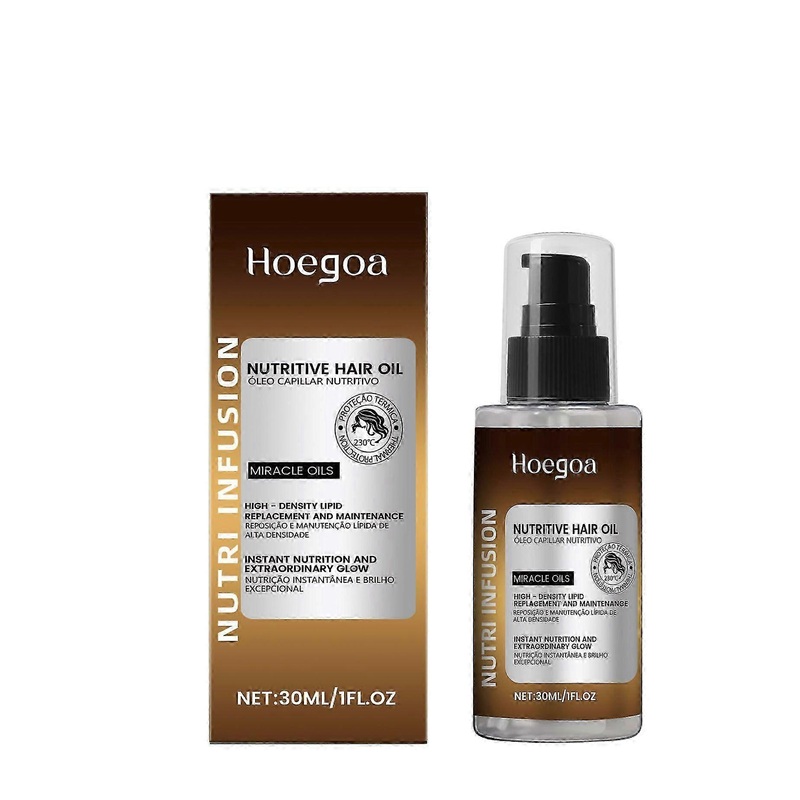 Nutri Infusion Hair Oil for Damaged Hair – Hydrating, Anti-Frizz Finishing Oil – Provides Deep Nourishment, Heat Protection and Shine 30ml