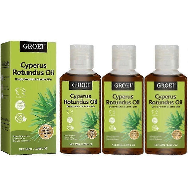 1/2/3x Cyperus Rotundus Oil For Reducing Body Hair Growth