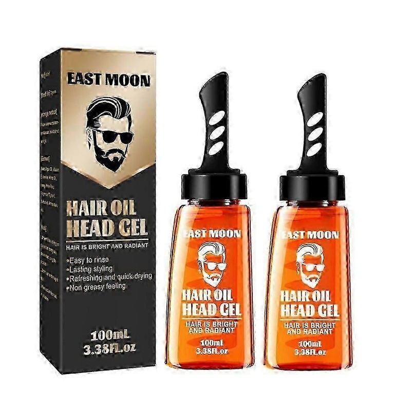 1-3X 2 In 1 Hair Wax Gel With Comb Long Lasting Men’S Hair Styling Gel Tool Hair
