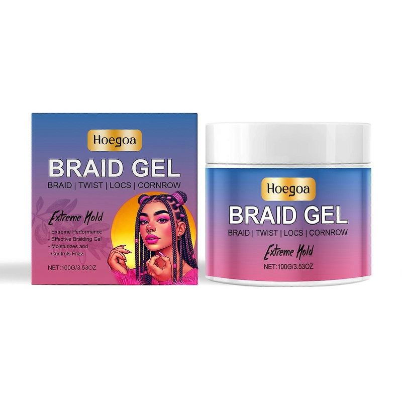 2025 Latest Model  Hair Braiding And Styling Gel Nourishes, Moisturizes And