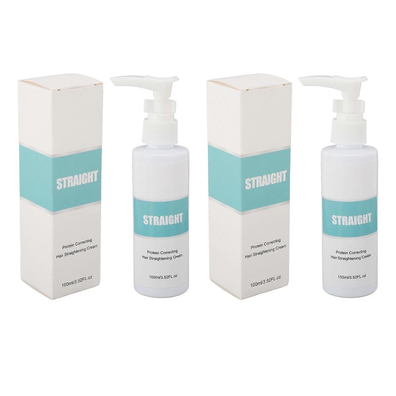 2pcs 100ml Protein Hair Straightening Correcting Repairing Smoothing Cream for Frizzy Damaged Hair