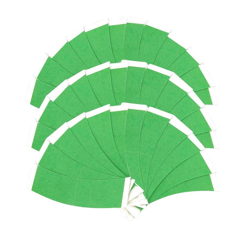 36 Pieces Double-sided Strong Adhesive Tapes for Lace Front Wigs Green Color