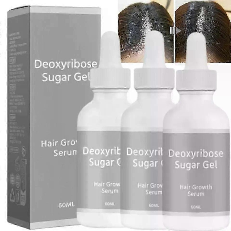 3x Deoxyribose Sugar Gel Hair Growth, Deoxyribose Hair Gel