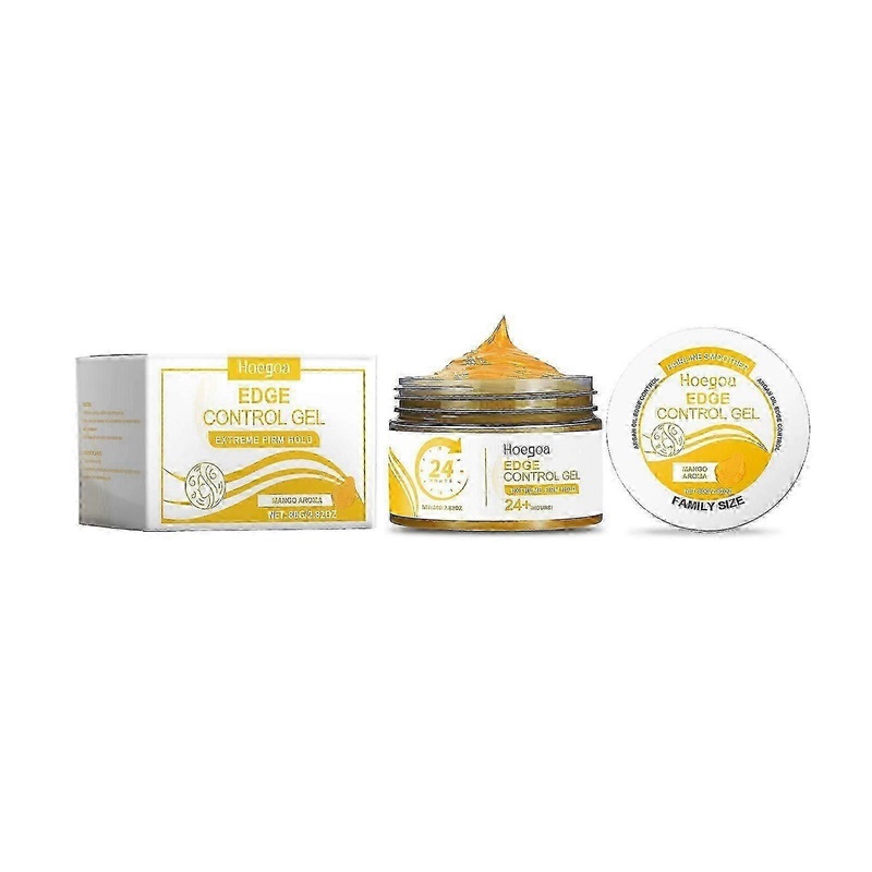 Hoegoa Yellow Mango Hair-Styling Gel Shape Natural Pomade Fetal Hair Bangs Gel Broken Hair Shaping